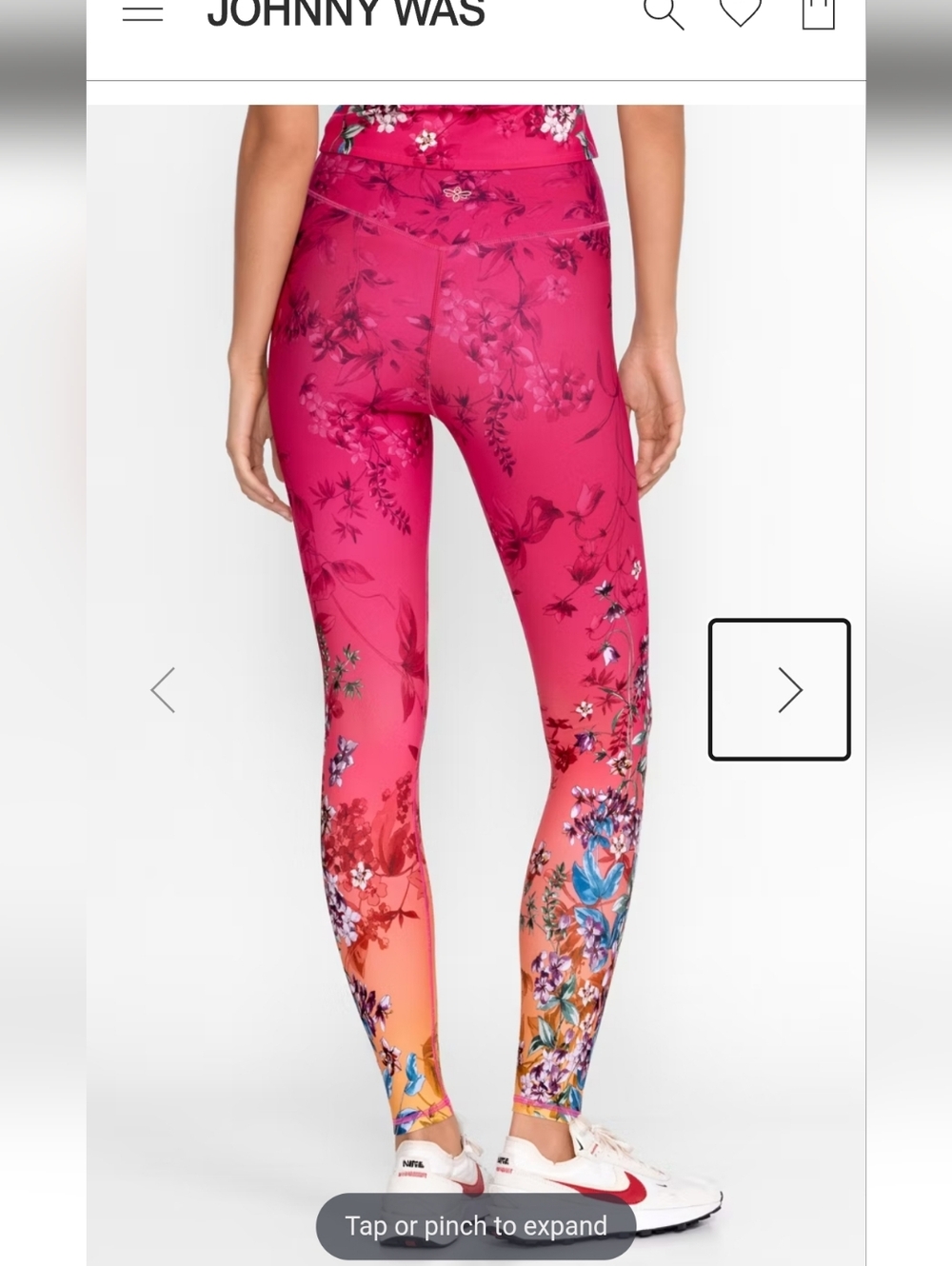 Johnny Was Bee Active V-yoke Leggings